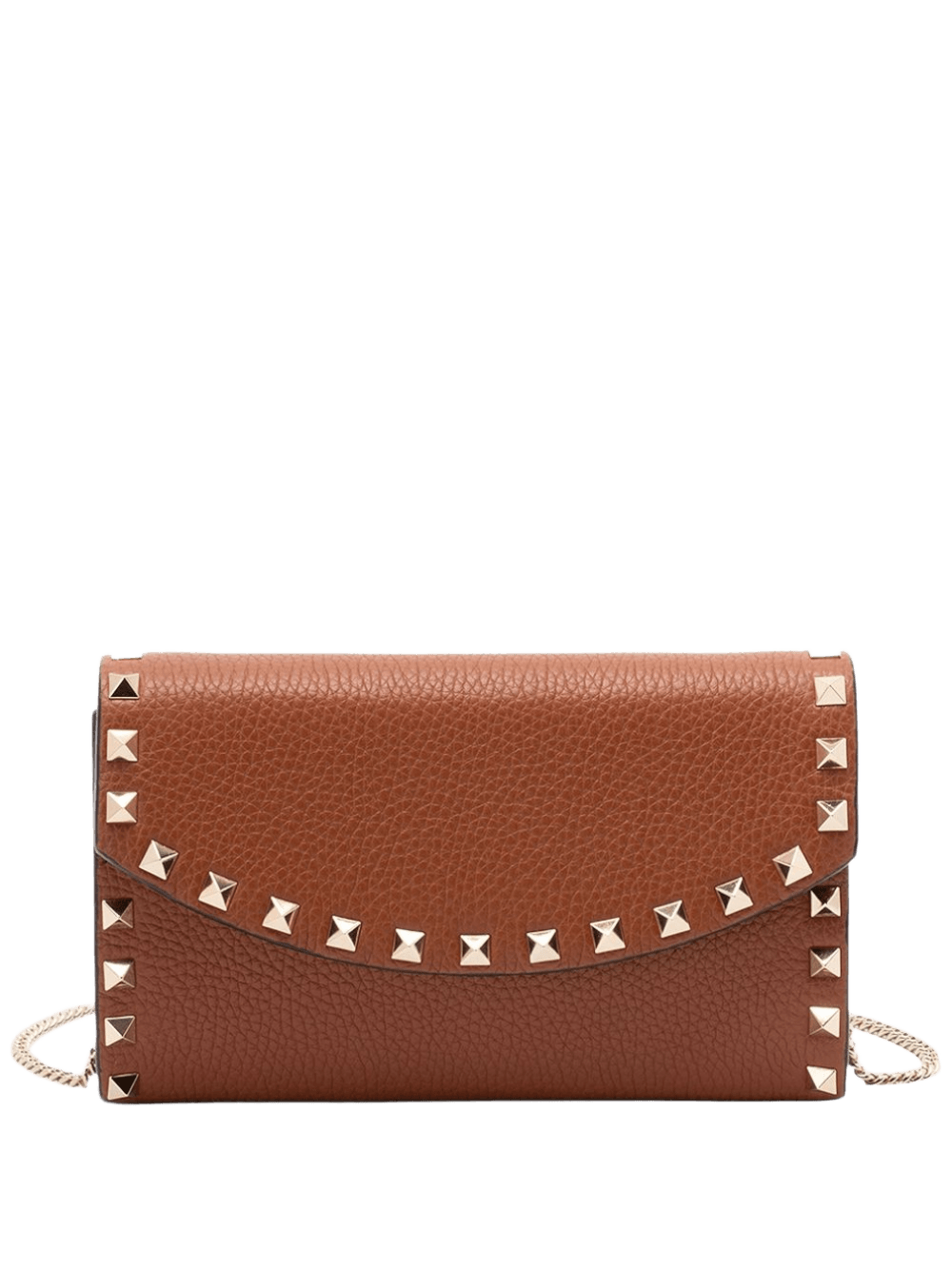Valentino Brown Leather Garavani Bag Glam Steals