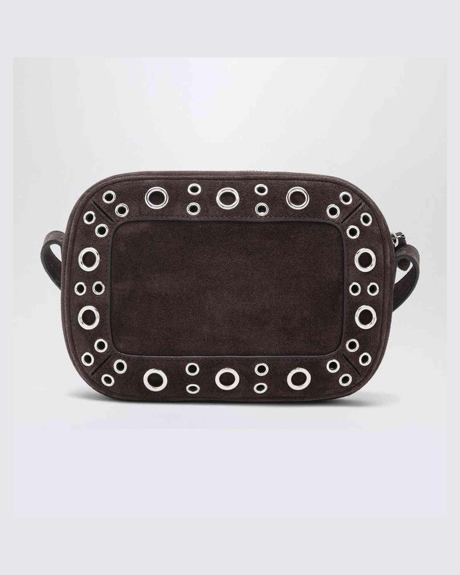Valentino Brown Suede Garavani Nellcôte Bag in with Studs and Rivets Glam Steals