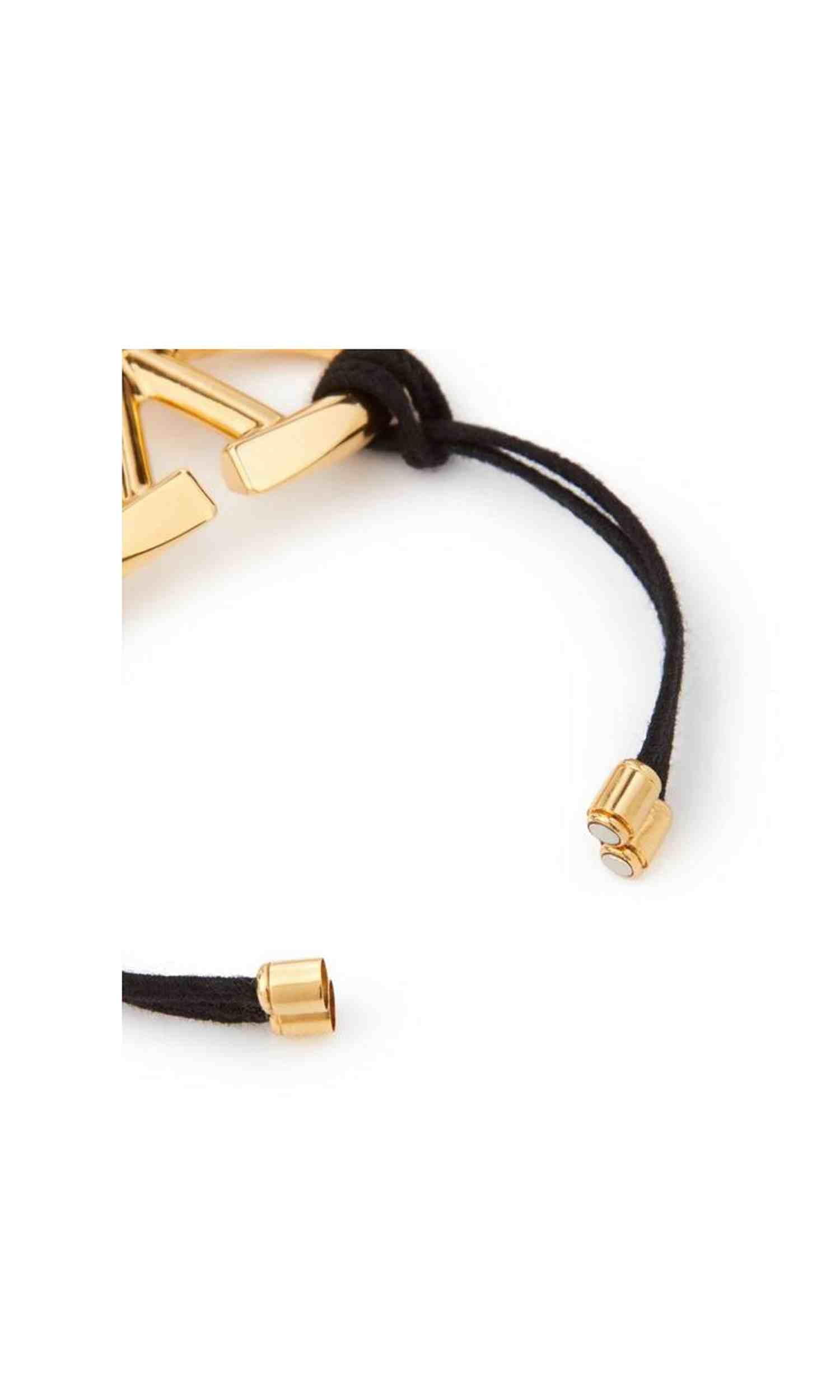 Valentino Cotton Garavani V Logo Bracelet Glam Steals