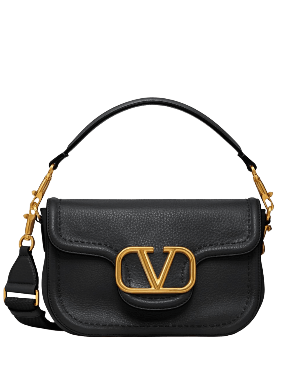 Valentino Garavani Alltime Grainy Calfskin Shoulder Bag Glam Steals