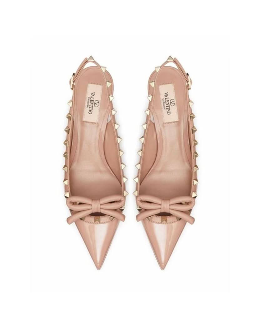 Valentino Garavani Beige Calfskin High Heel Pumps Glam Steals