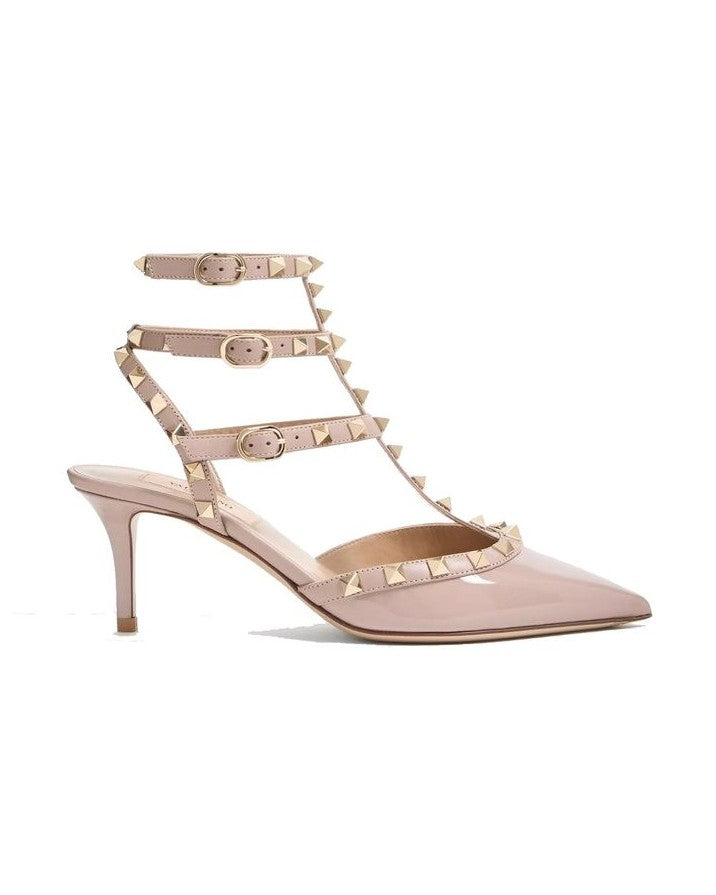 Valentino Garavani Beige Calfskin Platform Pumps