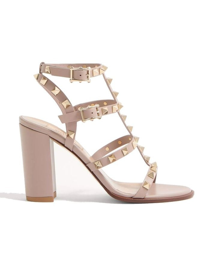 Valentino Garavani Beige Calfskin Platform Sandals Glam Steals