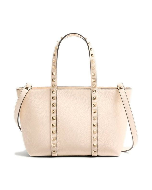 Valentino Garavani Beige Calfskin Tote Bag Glam Steals