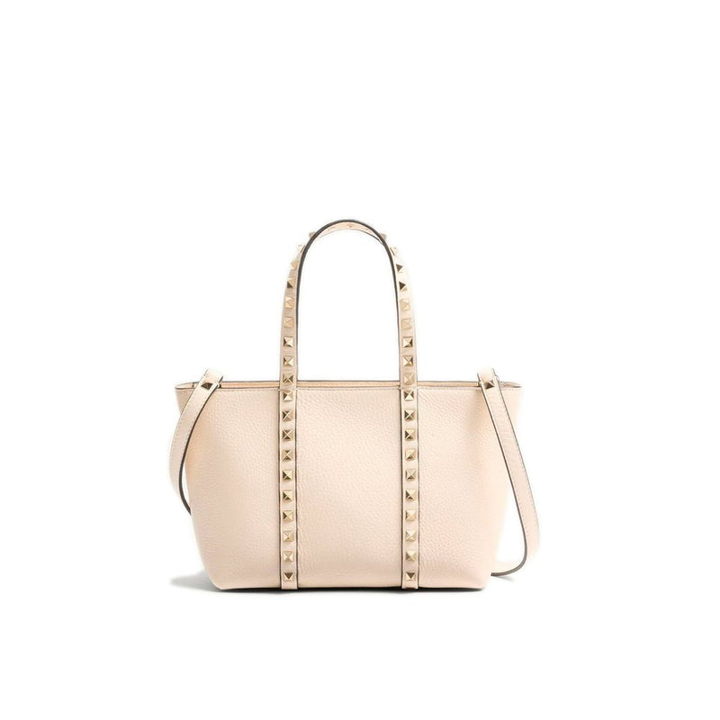 Valentino Garavani Beige Calfskin Tote Bag Glam Steals