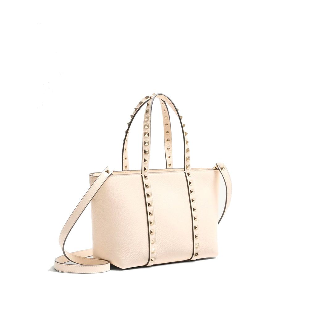 Valentino Garavani Beige Calfskin Tote Bag Glam Steals