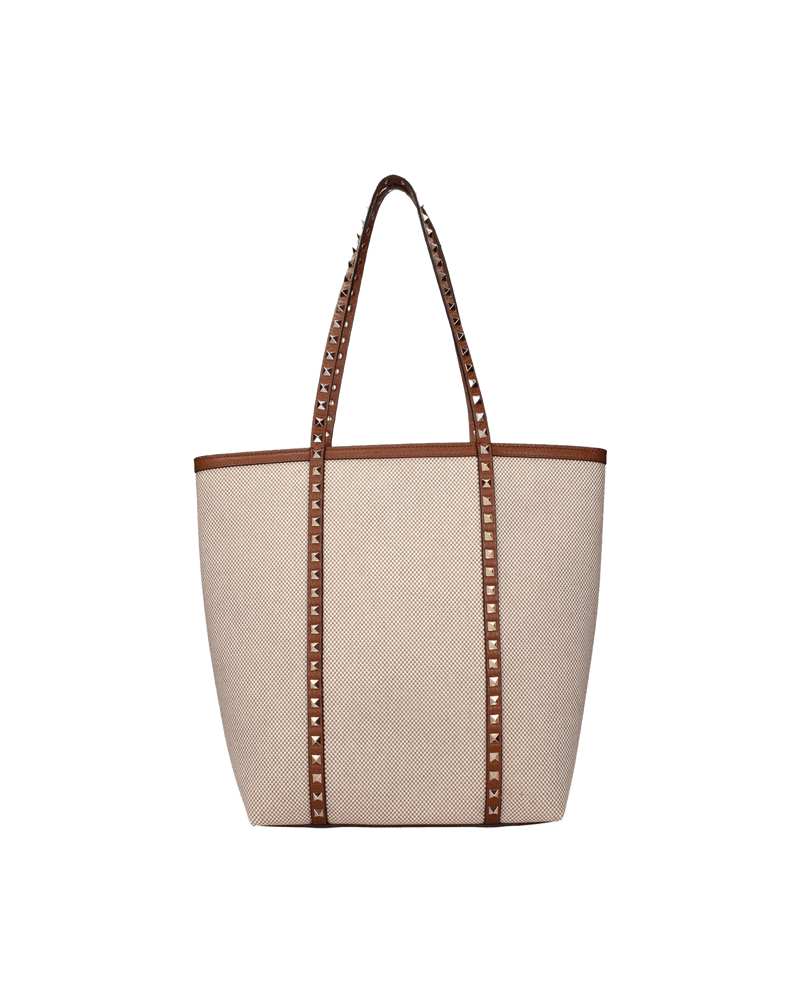 Valentino Garavani Beige Fabric Shoulder Bag Glam Steals