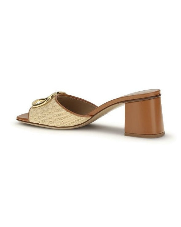 Valentino Garavani Beige Leather Calf Bos Taurus Platform Sandals Glam Steals