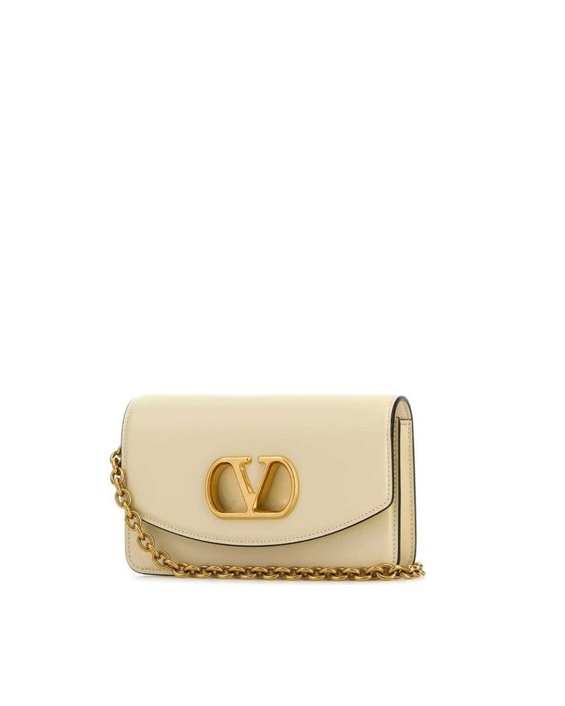 Valentino Garavani Beige Leather Clutch Bag Glam Steals