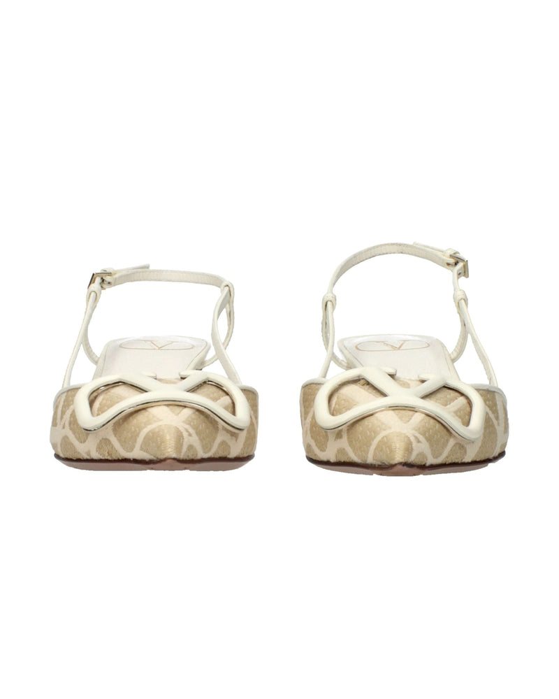Valentino Garavani Beige Raffia Strap Sandals Glam Steals