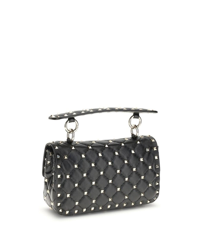 Valentino Garavani Black Calf Leather Bos Taurus Handbag Glam Steals