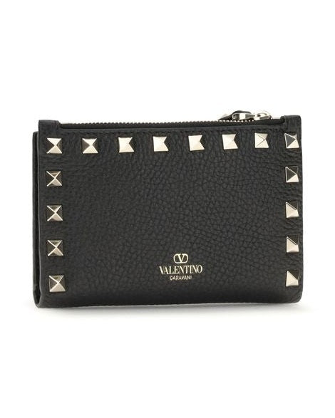 Valentino Garavani Black Calf Leather Bos Taurus Wallet Glam Steals