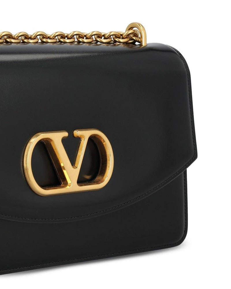 Valentino Garavani Black Calfskin Shoulder Bag Glam Steals