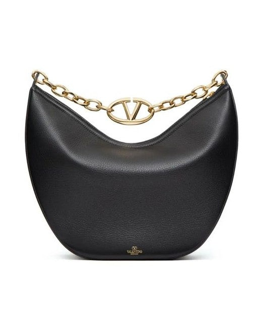 Valentino Garavani Black Calfskin Shoulder Bag Glam Steals