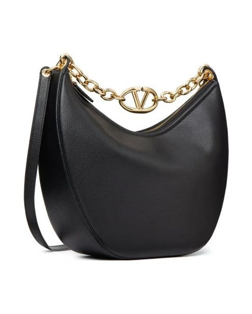 Valentino Garavani Black Calfskin Shoulder Bag Glam Steals