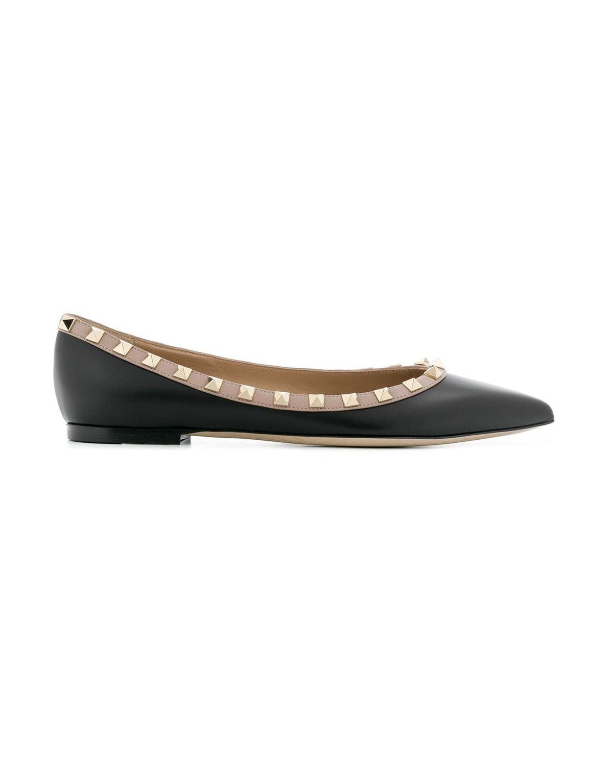 Valentino Garavani Black Flat Shoes Glam Steals