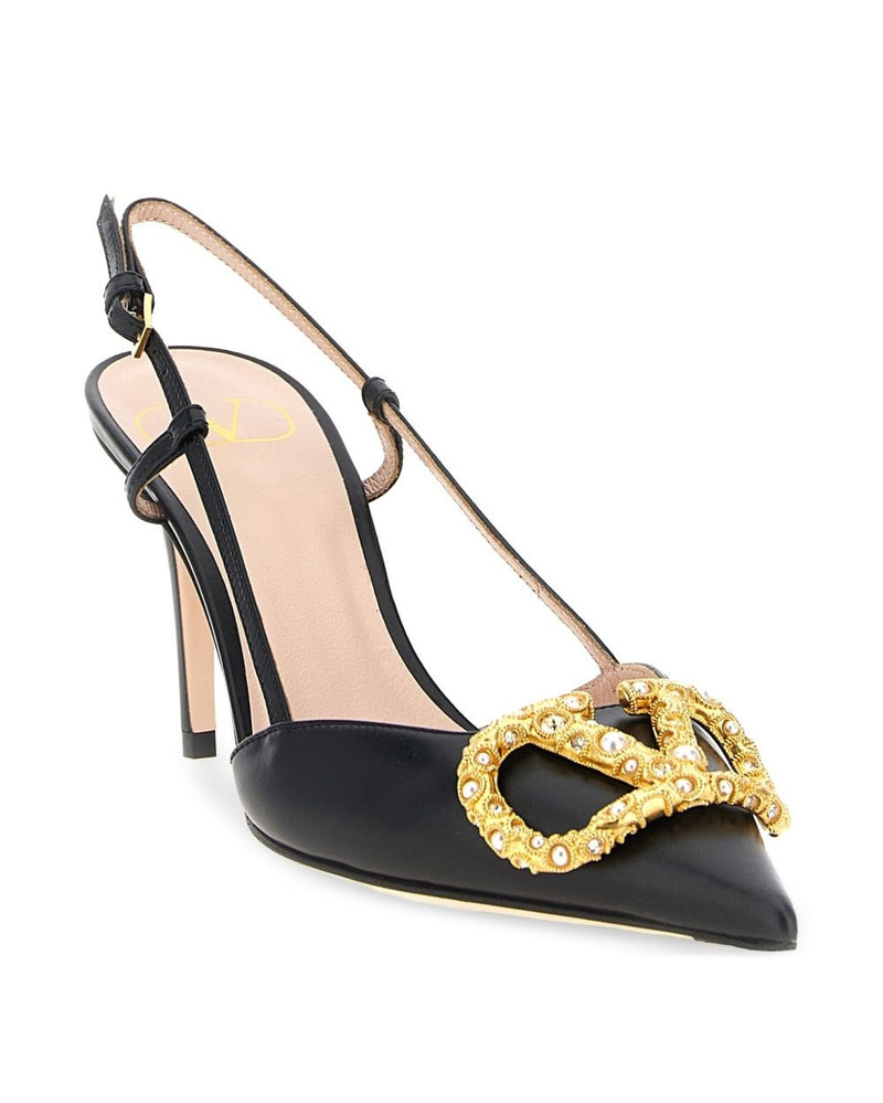 Valentino Garavani Black Heel Medium Heel
