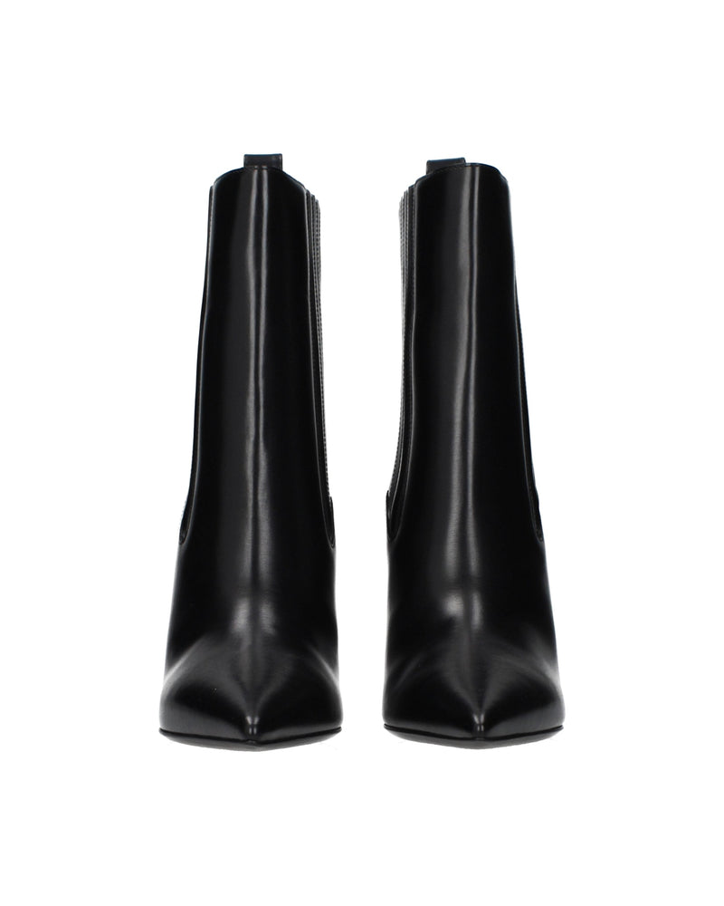 Valentino Garavani Black Leather Ankle Boots Glam Steals