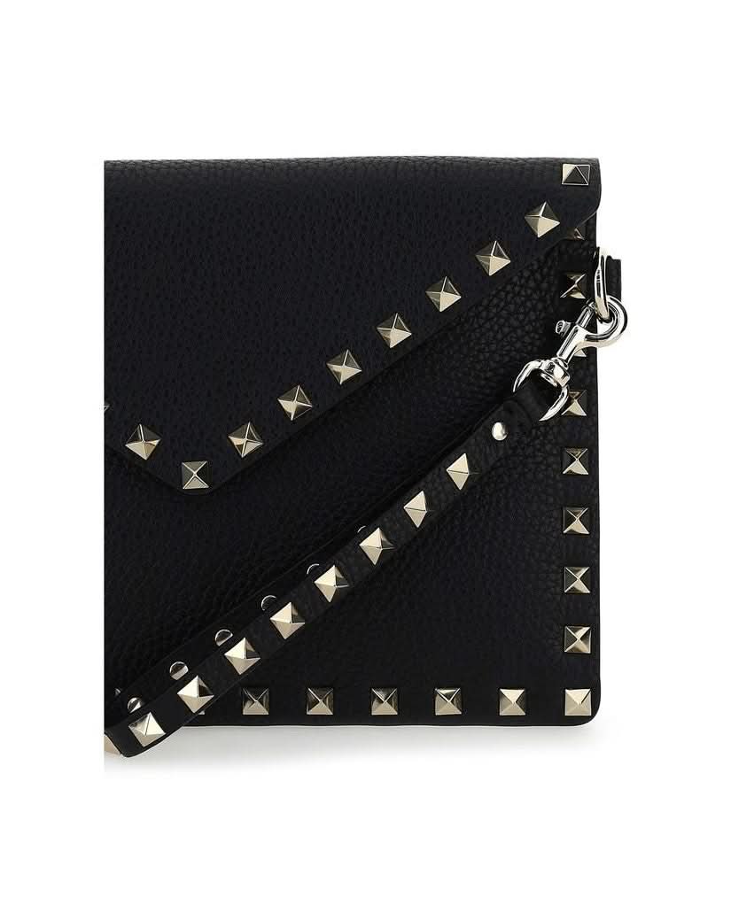 Valentino Garavani Black Leather Calf Bos Taurus Wallet Glam Steals