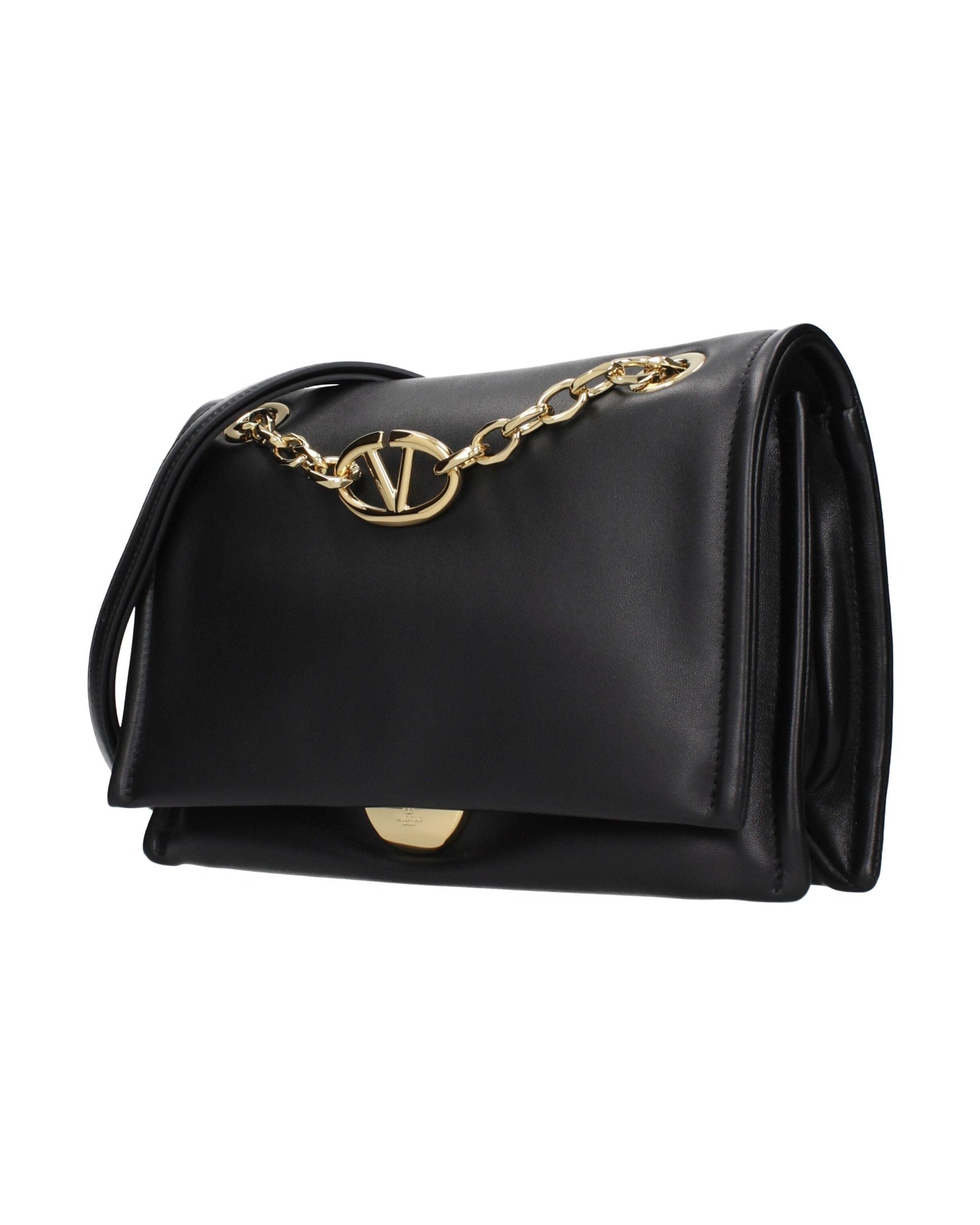 Valentino Garavani Black Leather Crossbody Bag Glam Steals