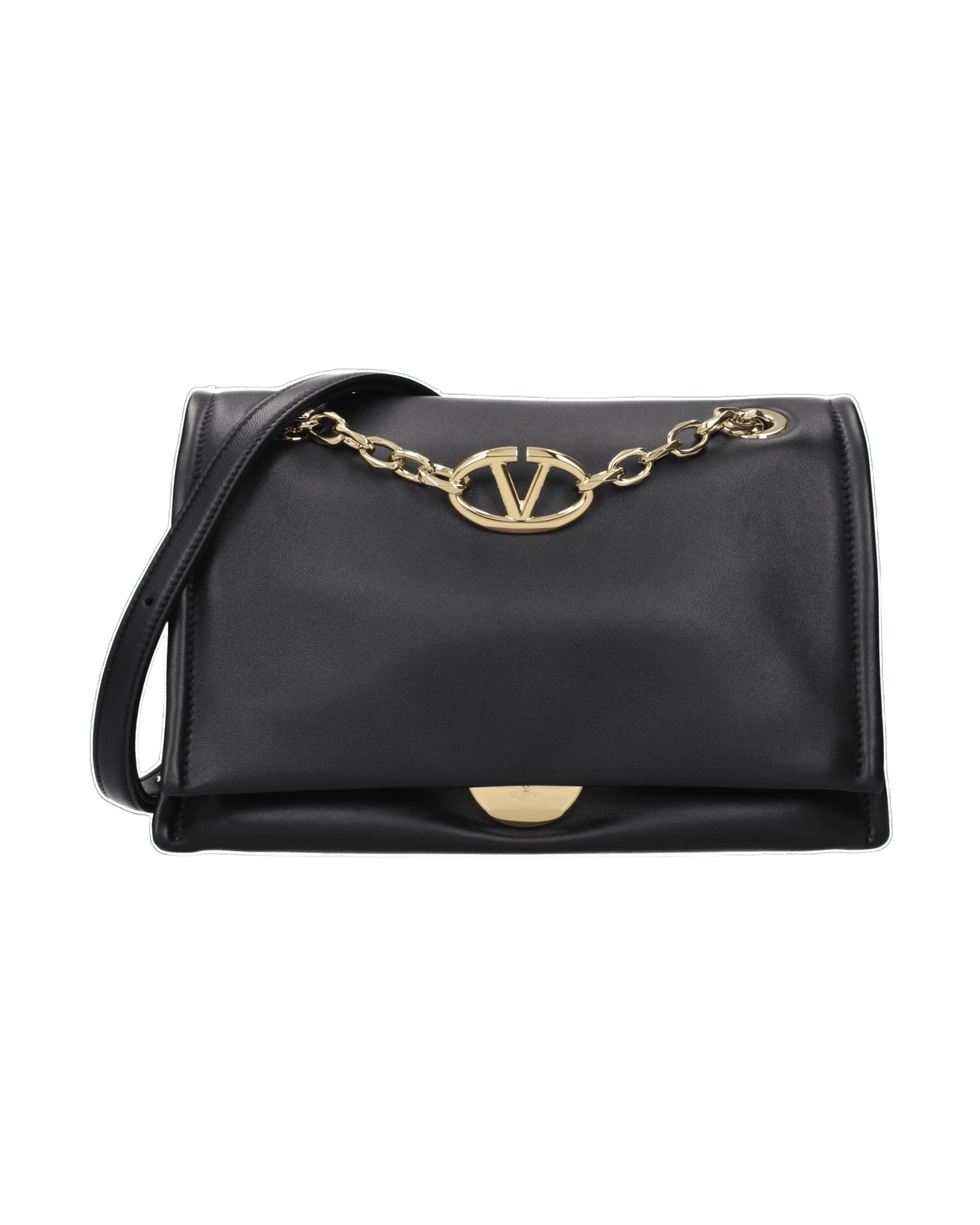 Valentino Garavani Black Leather Crossbody Bag Glam Steals