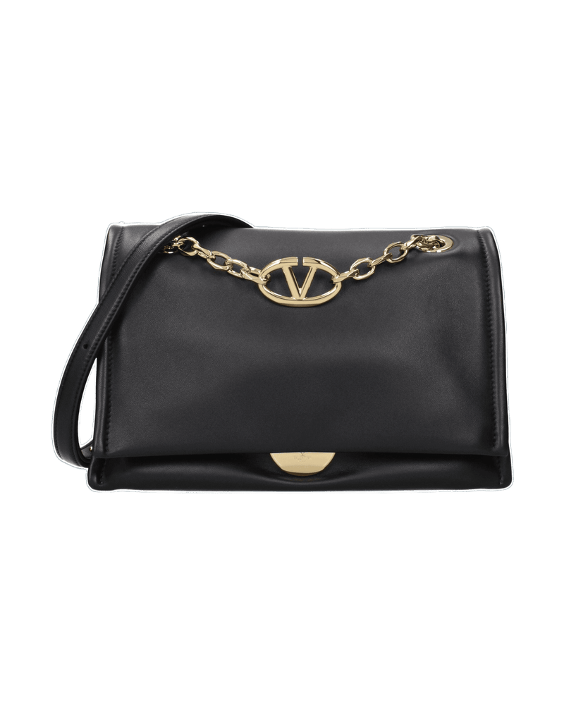 Valentino Garavani Black Leather Crossbody Bag Glam Steals