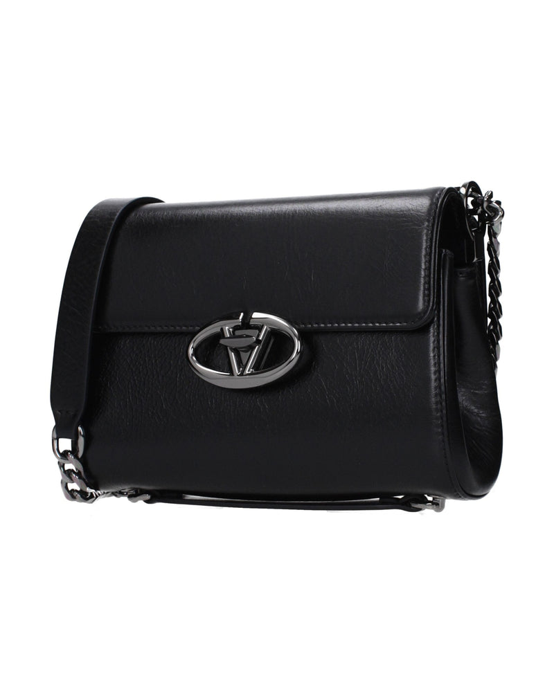 Valentino Garavani Black Leather Crossbody Bag Glam Steals