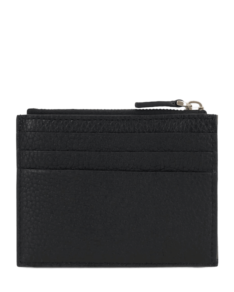 Valentino Garavani Black Leather Rockstud Zipped Card Holder Glam Steals