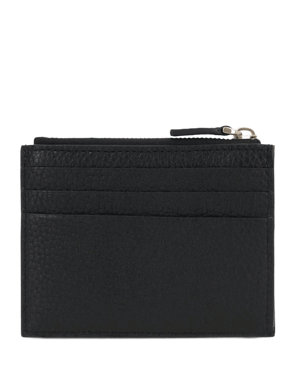 Valentino Garavani Black Leather Rockstud Zipped Card Holder Glam Steals