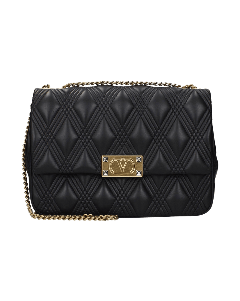 Valentino Garavani Black Leather Shoulder Bag Glam Steals