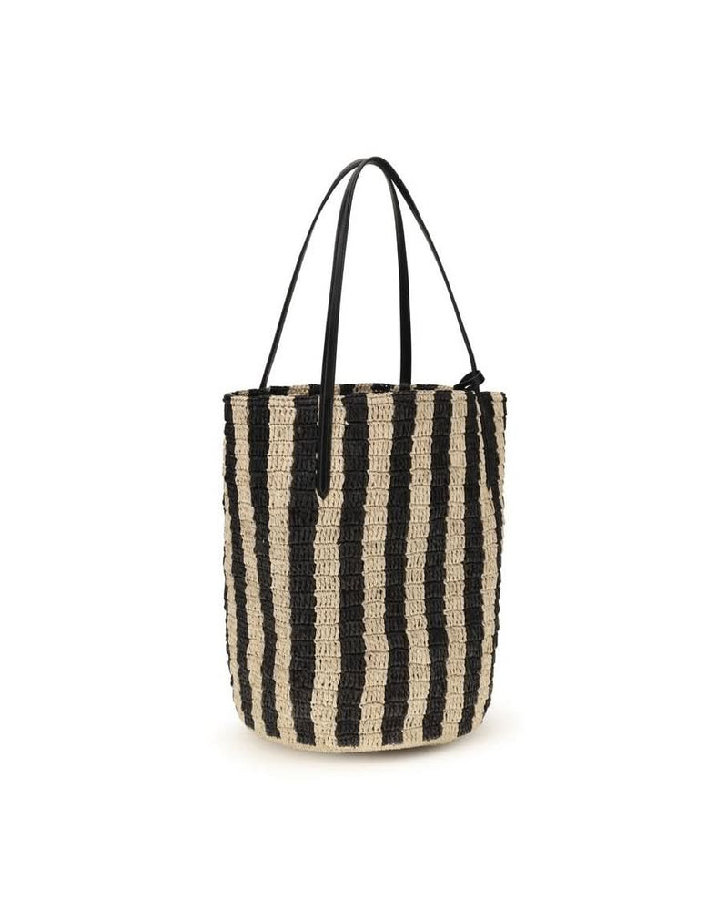 Valentino Garavani Black Raffia Backet Bag Glam Steals