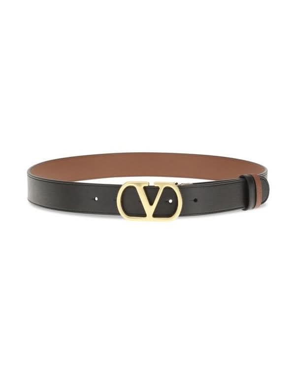 Valentino Garavani Black Regular Belt Glam Steals