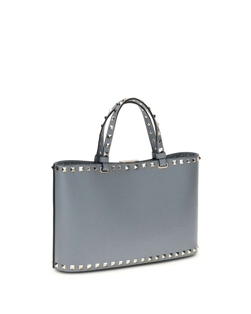 Valentino Garavani Blue Calf Leather Bos Taurus Shoulder Bag 