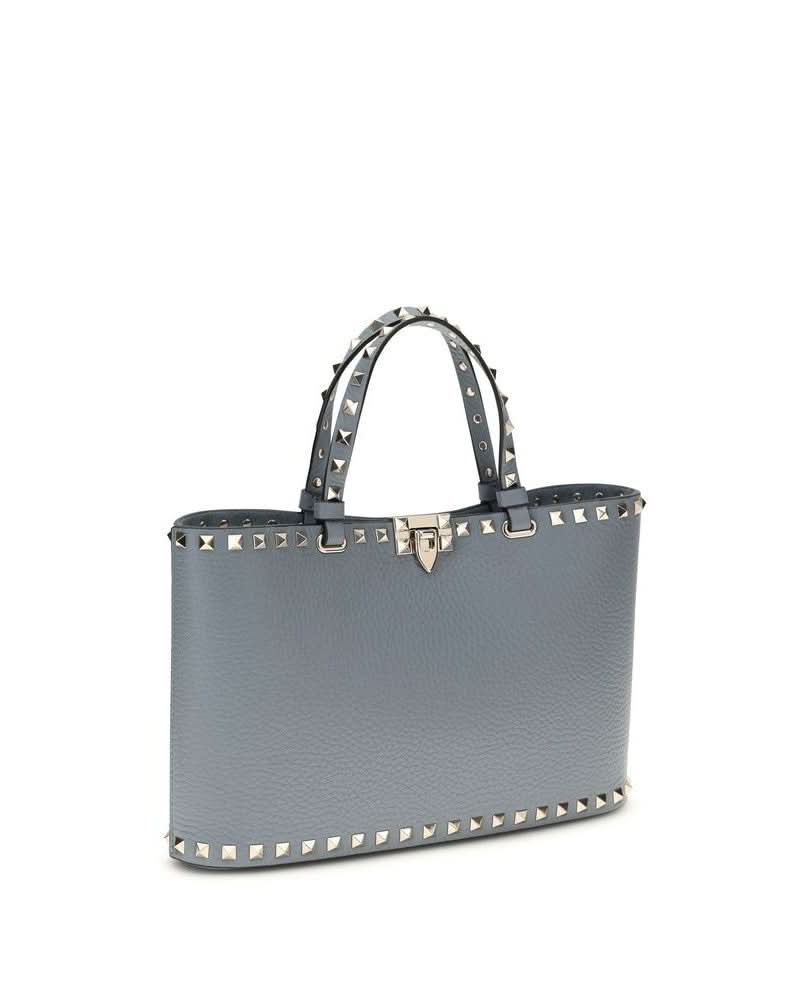 Valentino Garavani Blue Calf Leather Bos Taurus Shoulder Bag 