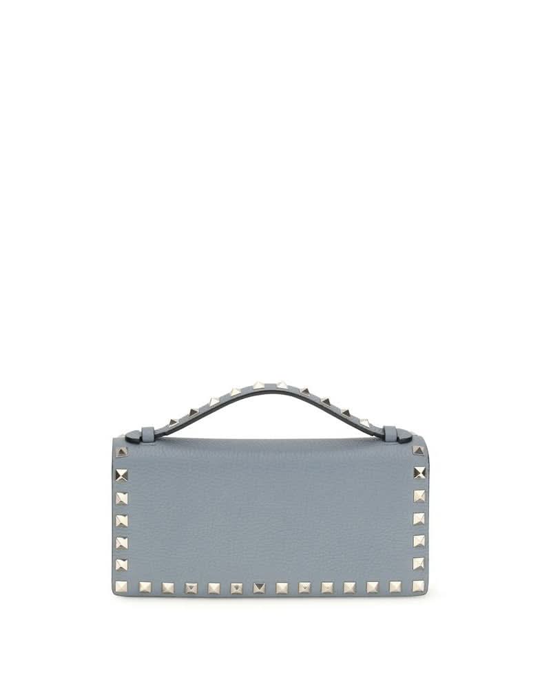 Valentino Garavani Blue Calf Leather Bos Taurus Wallet 