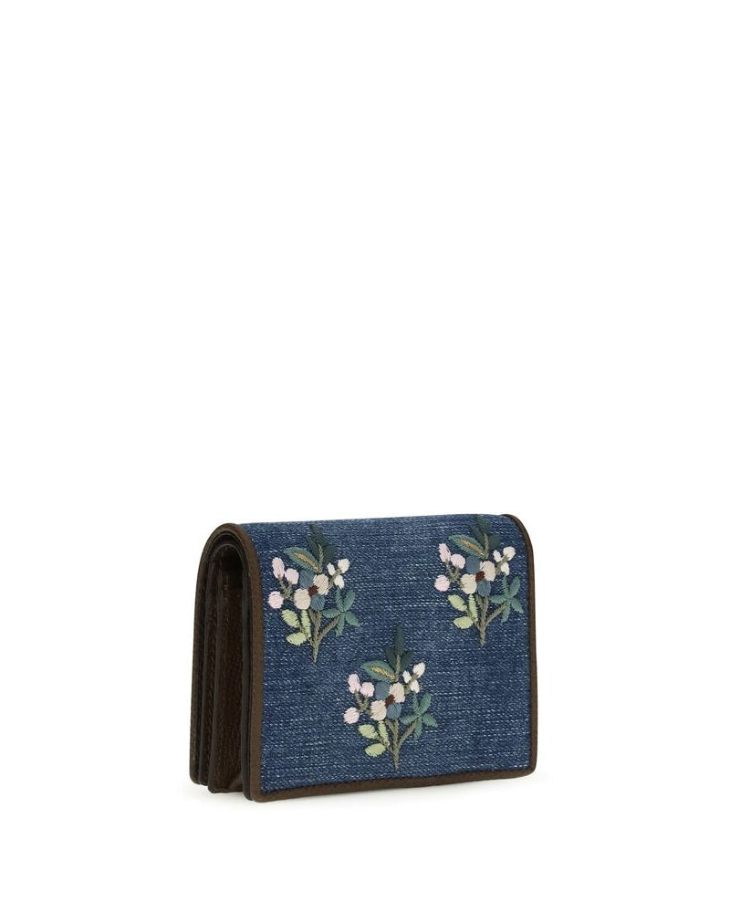 Valentino Garavani Blue Cotton Wallet Glam Steals