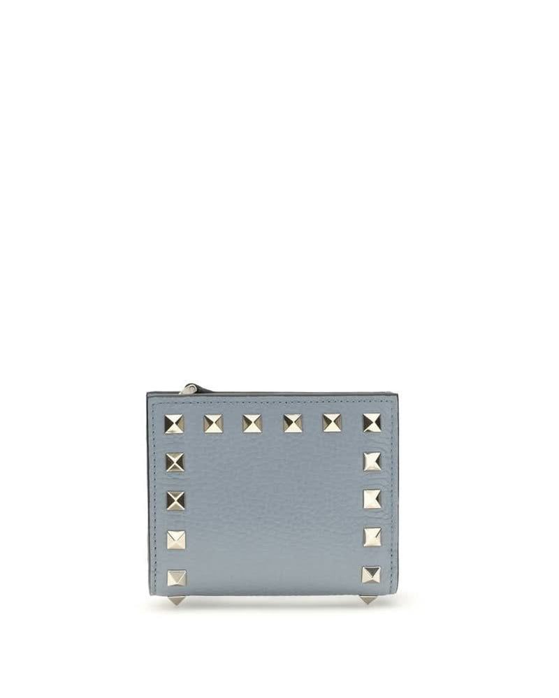 Valentino Garavani Blue Lamb Ovis Aries Wallet 