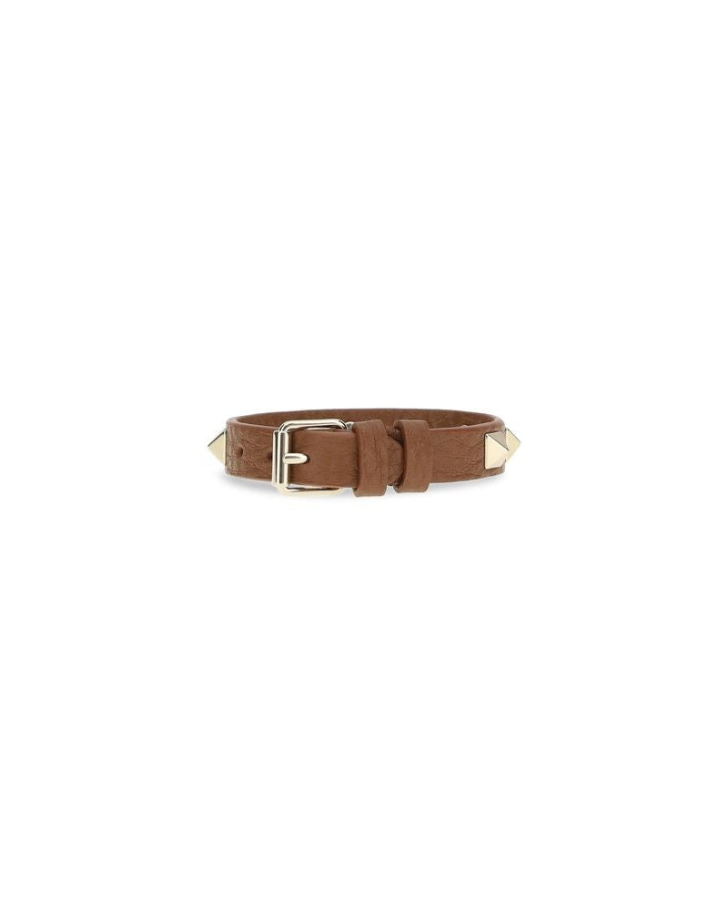 Valentino Garavani Brown Calf Leather Bos Taurus Bracelet Glam Steals