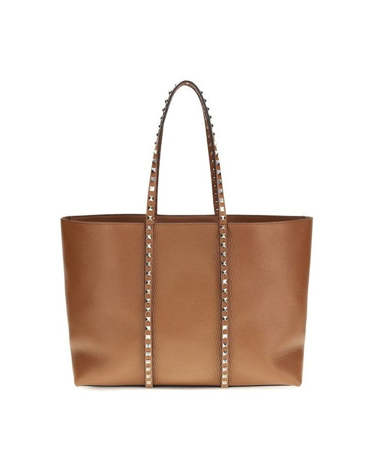 Valentino Garavani Brown Calf Leather Bos Taurus Shoulder Bag 