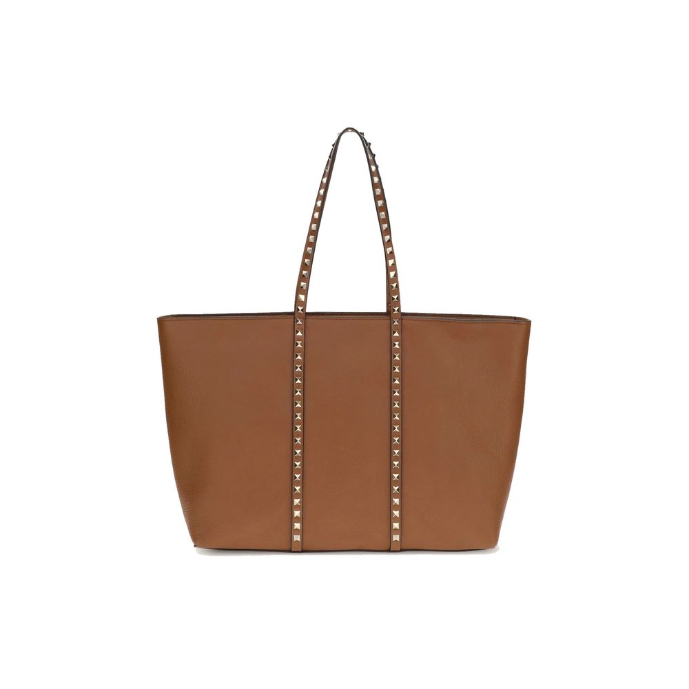 Valentino Garavani Brown Calfskin Tote Bag Glam Steals