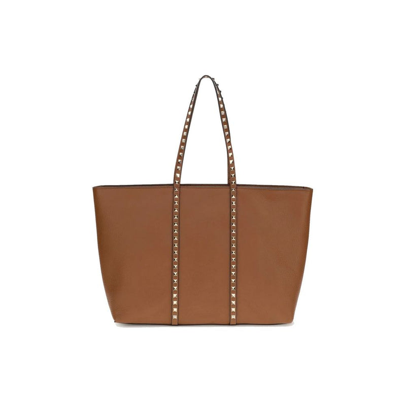 Valentino Garavani Brown Calfskin Tote Bag Glam Steals