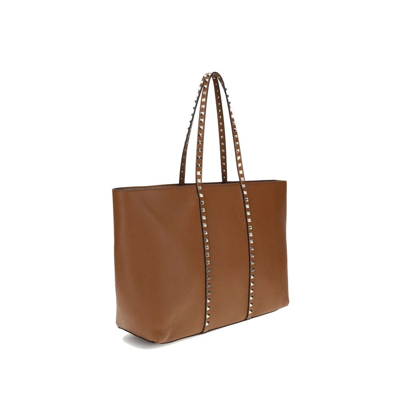 Valentino Garavani Brown Calfskin Tote Bag Glam Steals