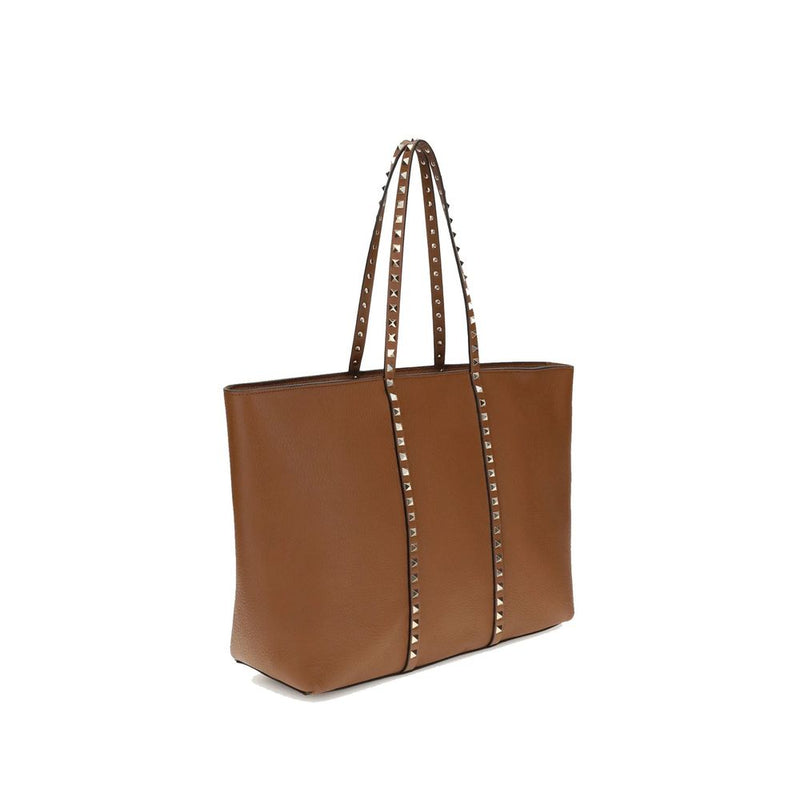 Valentino Garavani Brown Calfskin Tote Bag Glam Steals