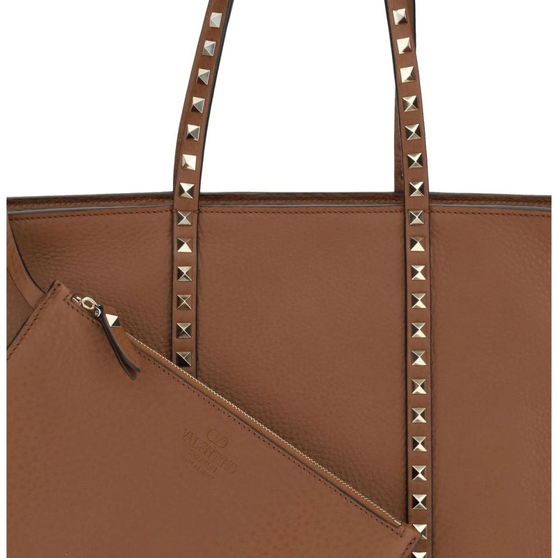 Valentino Garavani Brown Calfskin Tote Bag Glam Steals