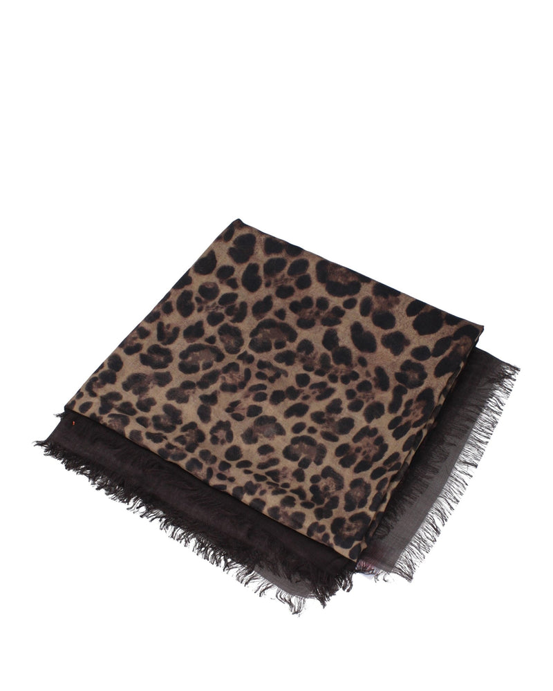 Valentino Garavani Brown Cashmere Foulard Scarf Glam Steals