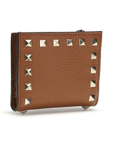 Valentino Garavani Brown Lamb Ovis Aries Wallet 