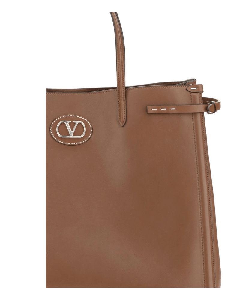 Valentino Garavani Brown Leather Calf Bos Taurus Shoulder Bag Glam Steals