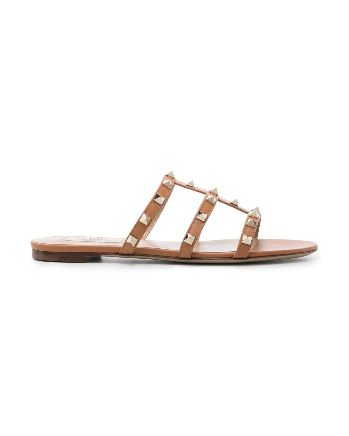 Valentino Garavani Brown Leather Sandals Glam Steals