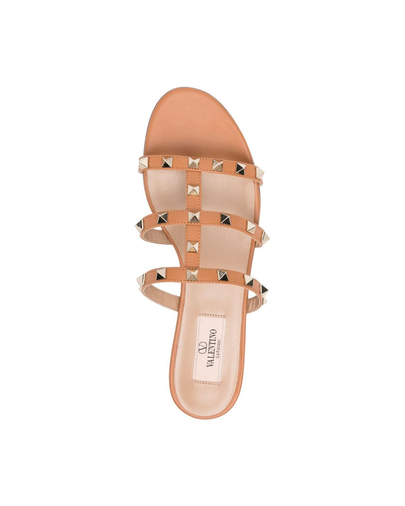 Valentino Garavani Brown Leather Sandals Glam Steals