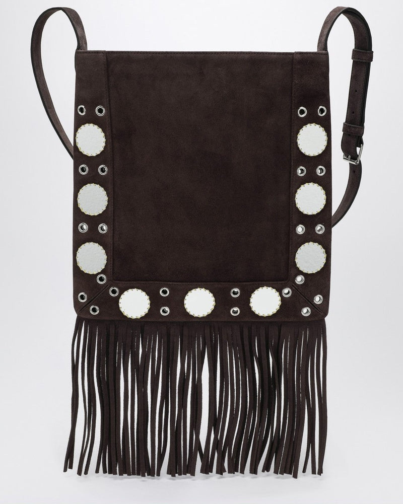 Valentino Garavani Brown Suede Nellcôte Bag Glam Steals